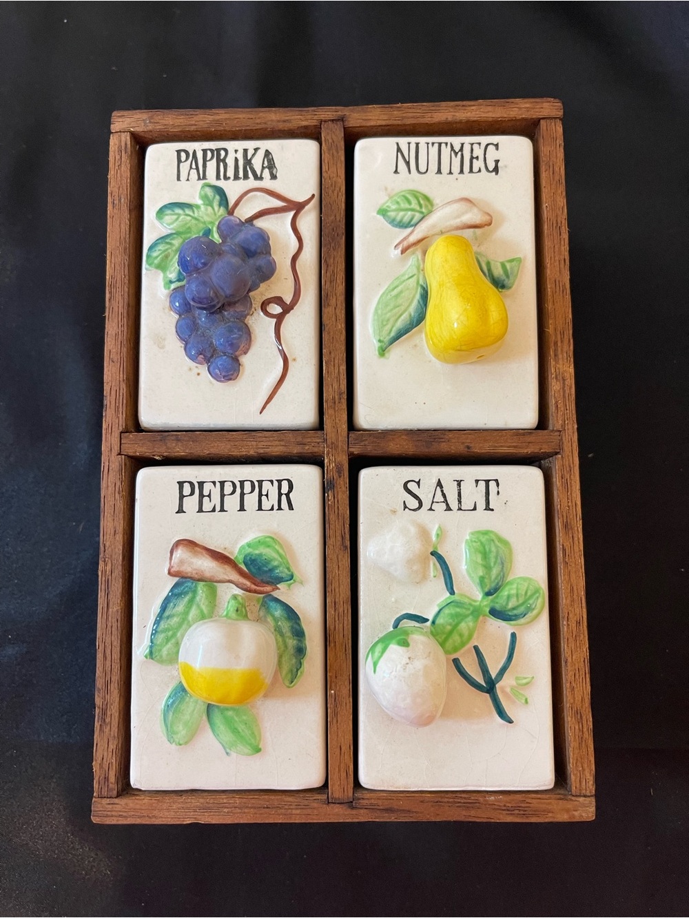 Vintage Ceramic Spice Set